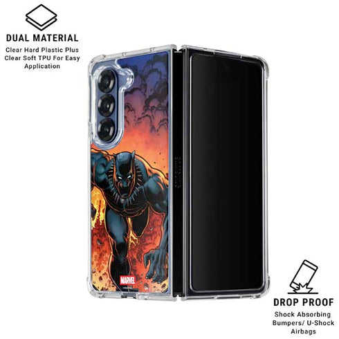 Marvel Black Panther Rise of Black Panther Galaxy Z Fold6 Clear Case